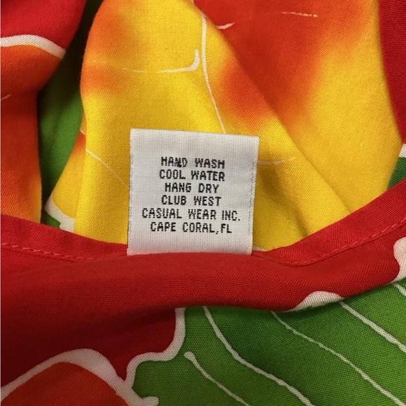 Club West Women’s Floral Boxy Kimono Poncho Beach Dress Coverup, Red, OS - Picture 6 of 11